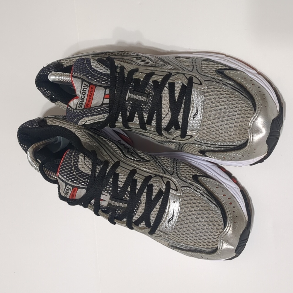Saucony Mens Grid Phantom Running Shoes Size 8.5 red - silver - Picture 2 of 9